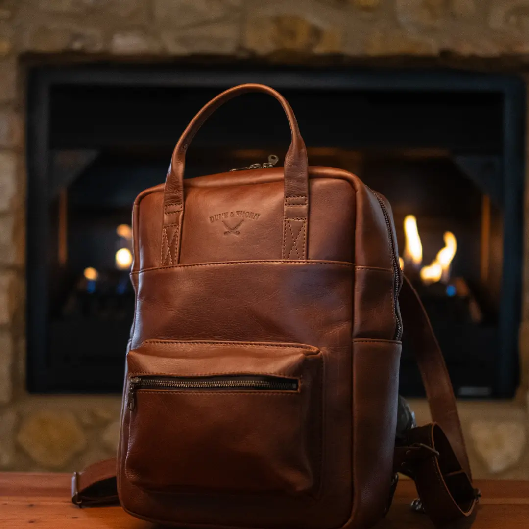 Charlie Leather Backpack - Image 7