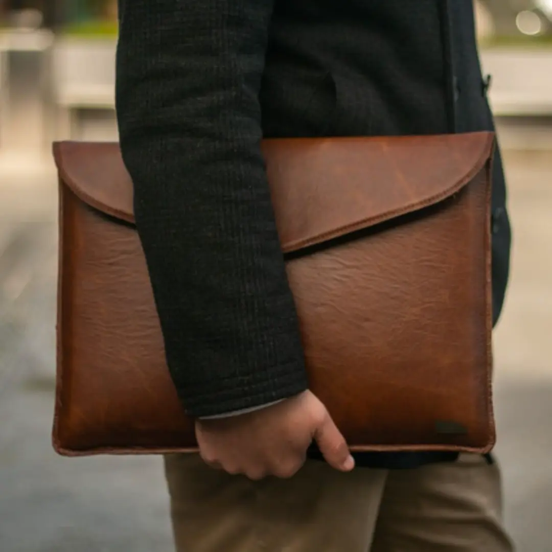 Leather Laptop Sleeve - Image 2